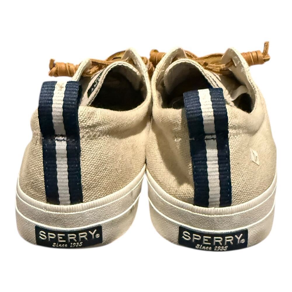 Sperry Top Sider Women’s Crest Vibe Linen Sneakers Boat Memory Foam Size 9.5 M - Picture 6 of 9
